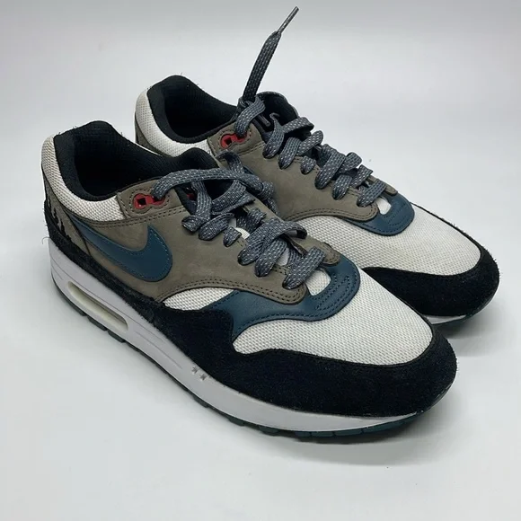Used Nike Air Max 1 PRM Shoes "Escape Treeline" Slate Blue FJ0698-100 Men - Picture 2 of 5